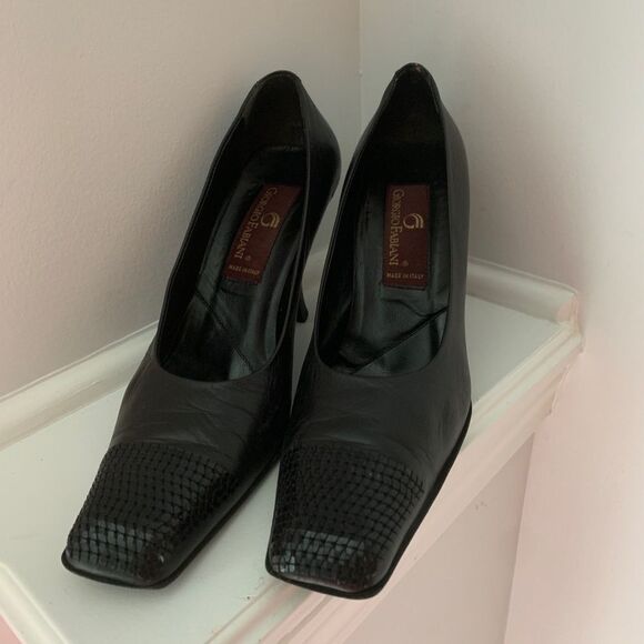 Y2K (Year 2000) Giorgio Fabiani lambskin leather heel sequins toe - Picture 7 of 7